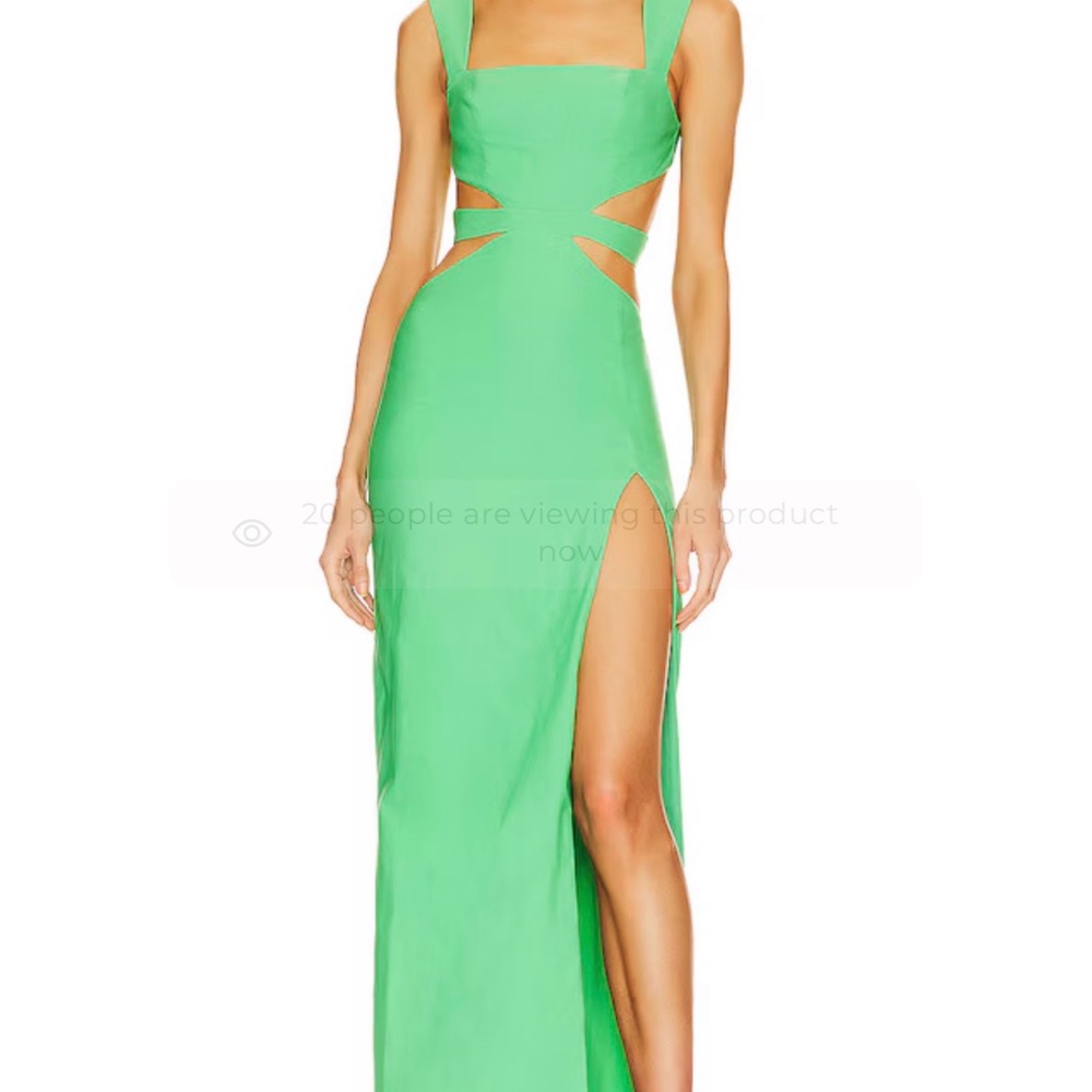 Elegant Green Sleeveless Dress